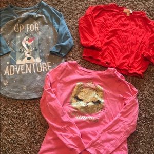 3 size 4-6 shirts. All in great condition!